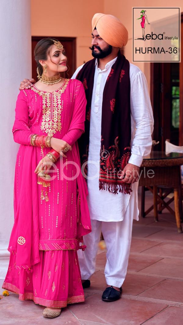 Eba Hurma 36 Designer Wedding Wear Embroidery Salwar 
